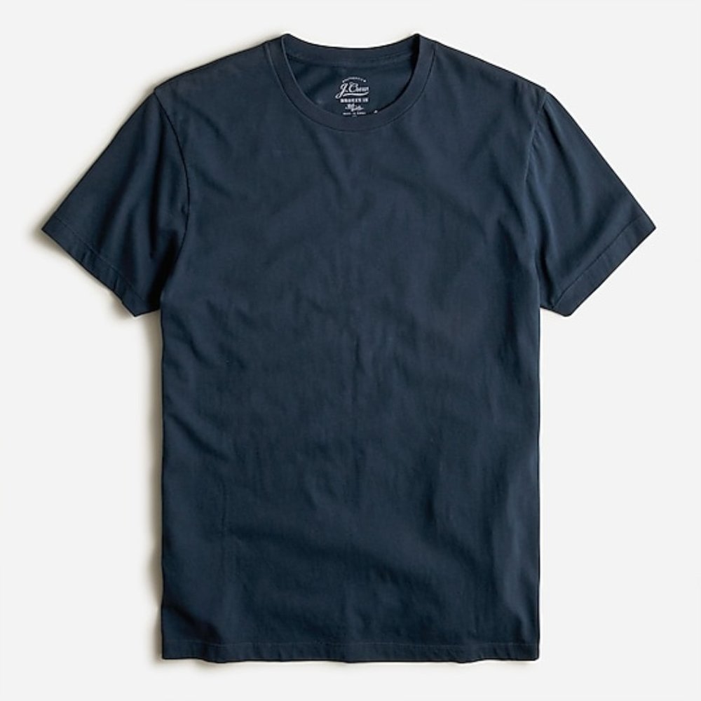 J. Crew Essential Crewneck Navy T-shirt Top Tee M